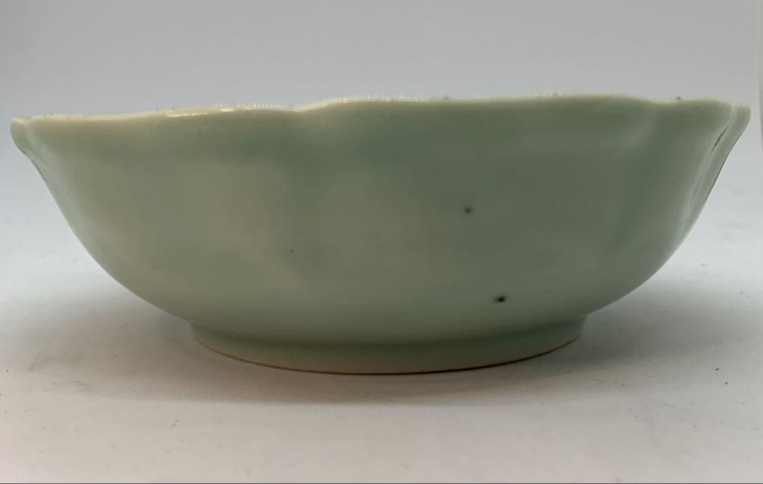 古伊万里青磁の輪花鉢