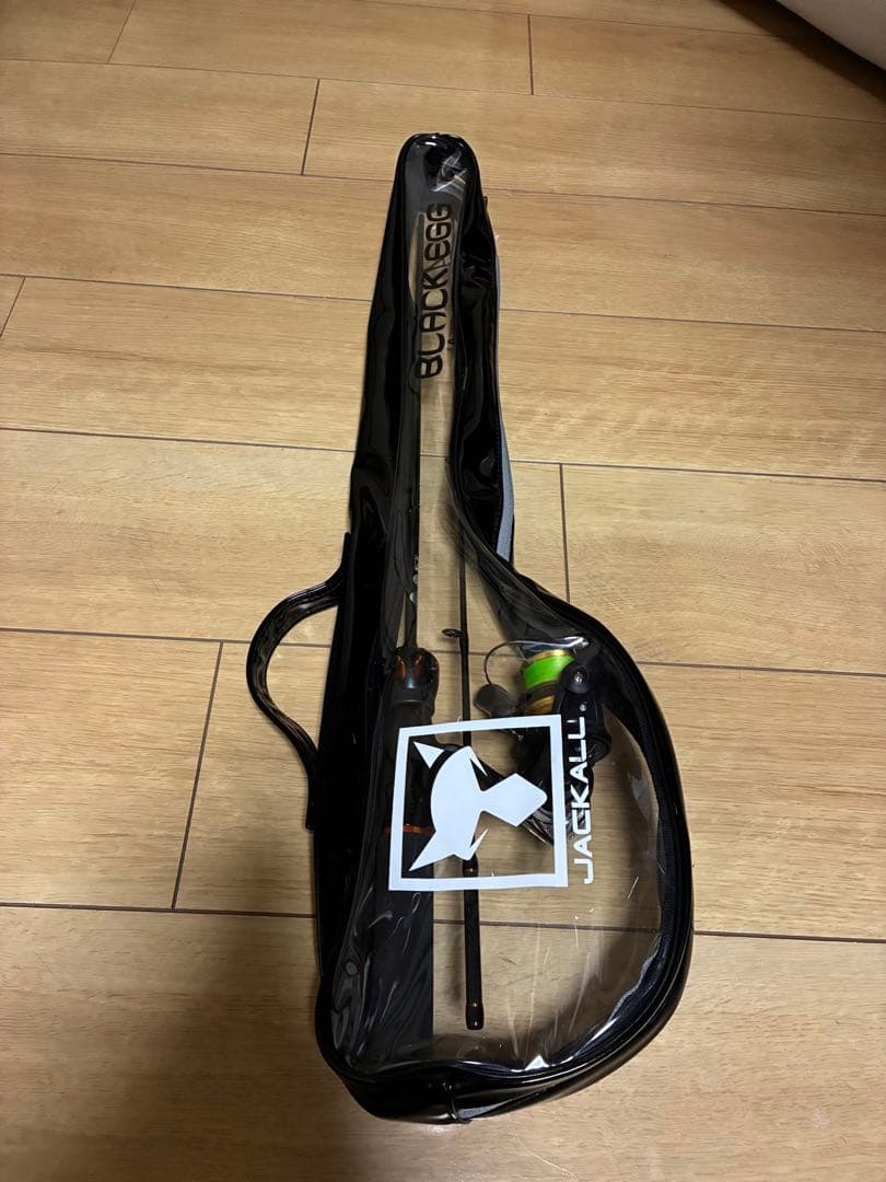 ジャッカル ブラックエッグ ブラック/コパー リール 竿 セット