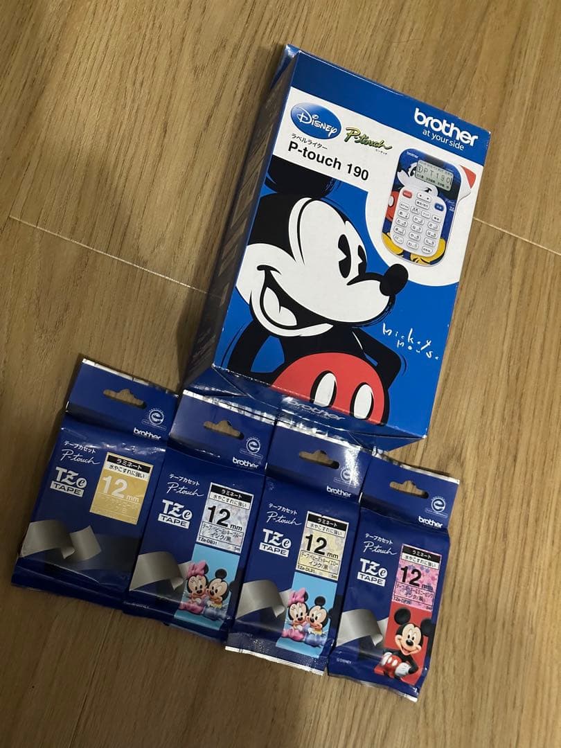 新品 brother P-TOUCH190 ピータッチ190 ミッキーブルー