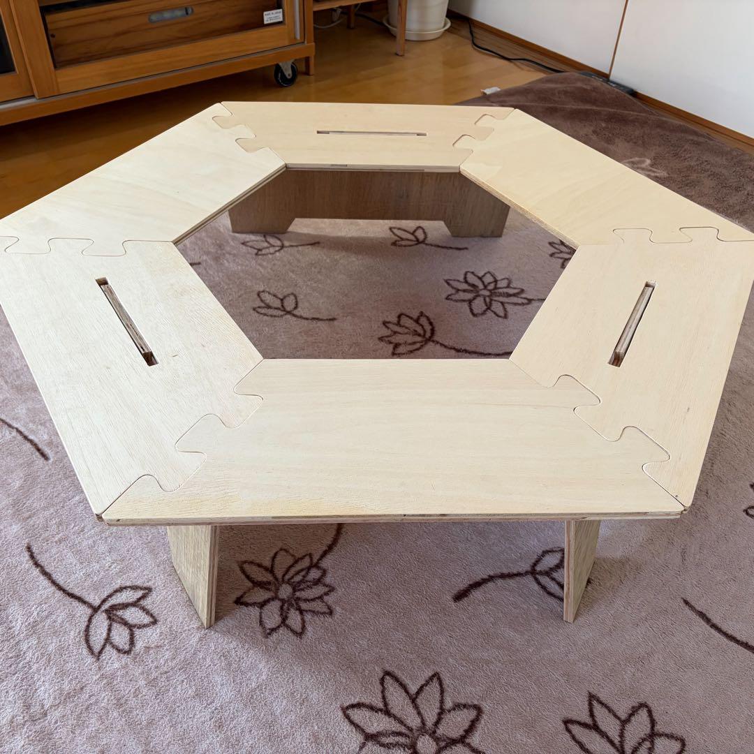 【新品】ヘキサテーブル　ヘキサゴンテーブル　焚火テーブル　キャンプテーブル