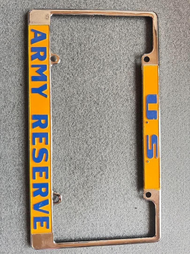 米軍 実物 ナンバープレートフレーム