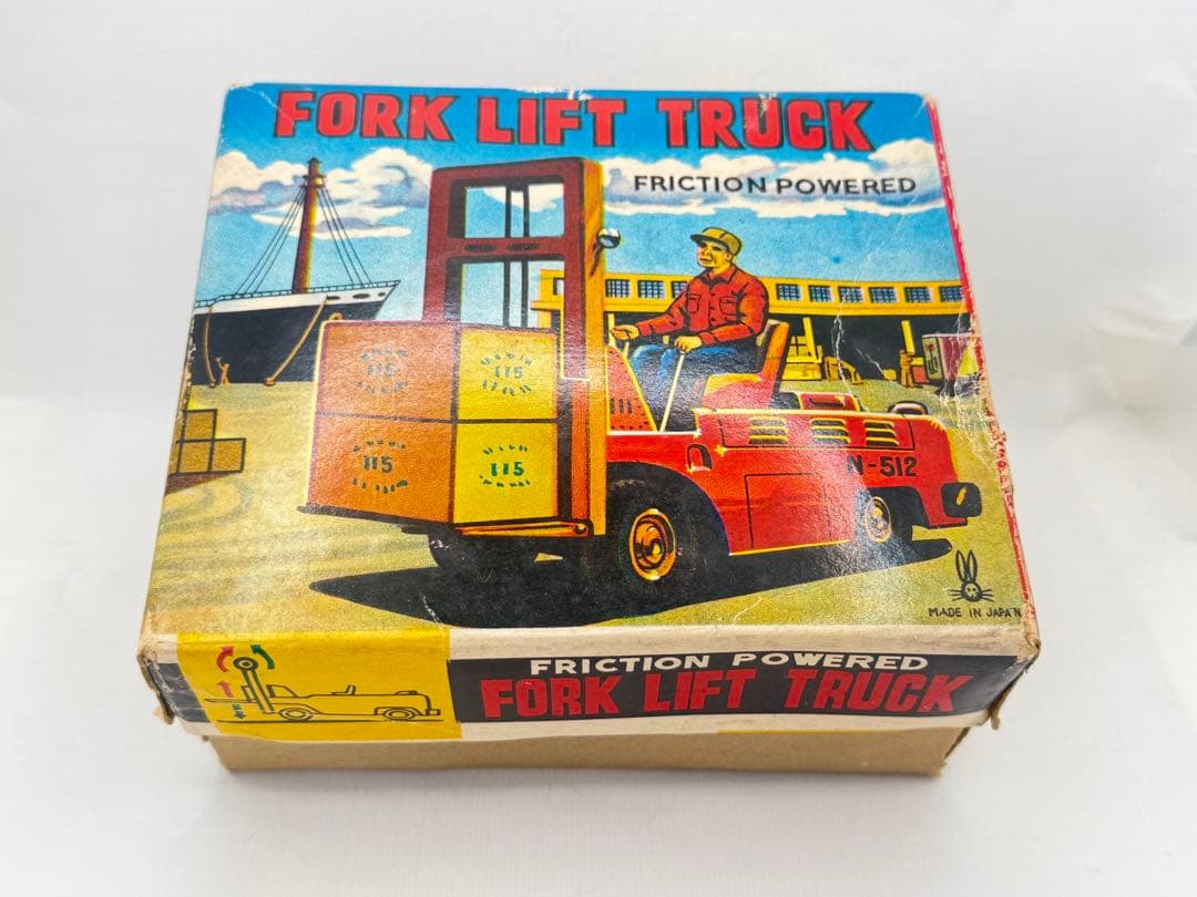 ブリキ　フォークリフトトラック フリクション式