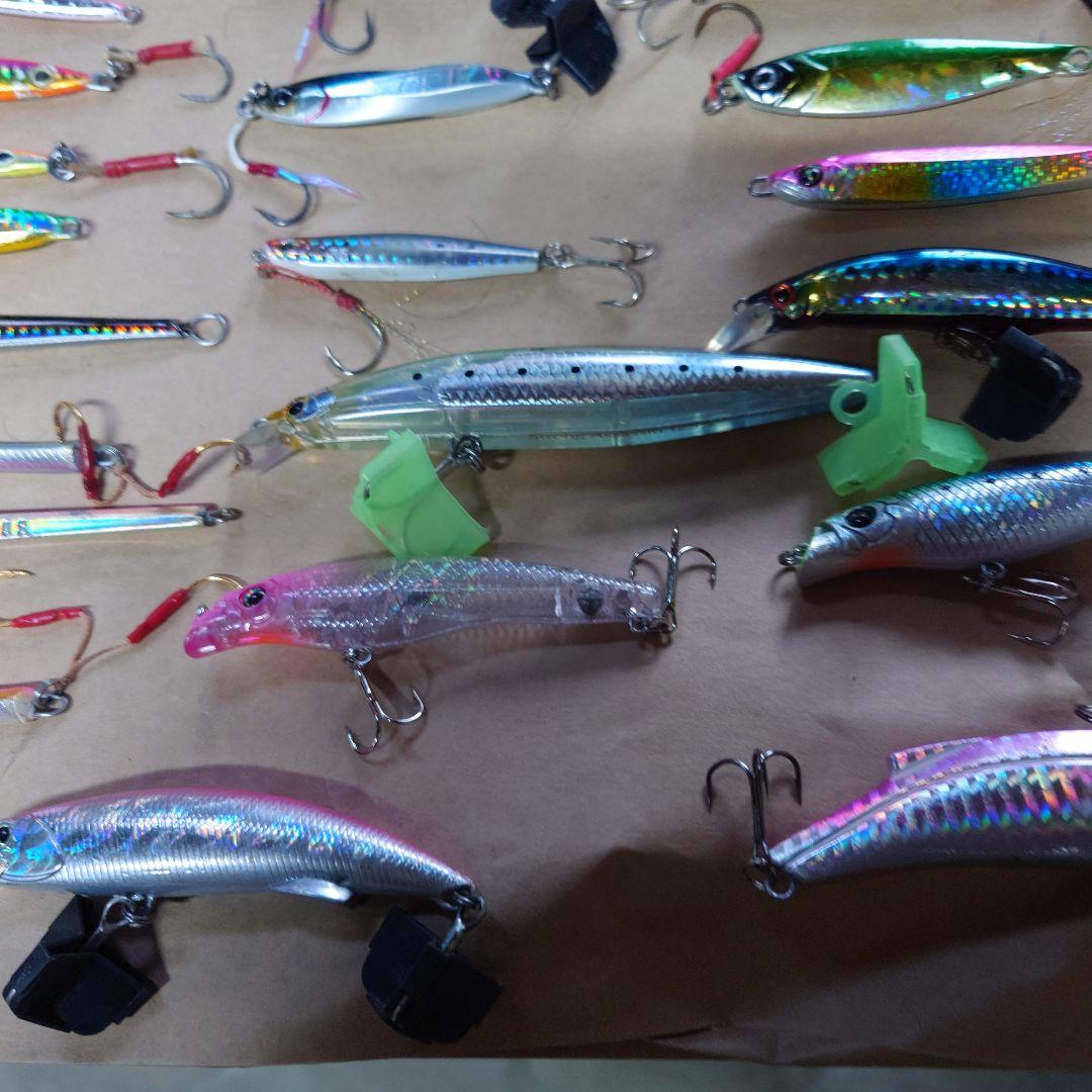 ショアジギングを引退します！メタルジグ、ミノープラグやその他セットで処分！