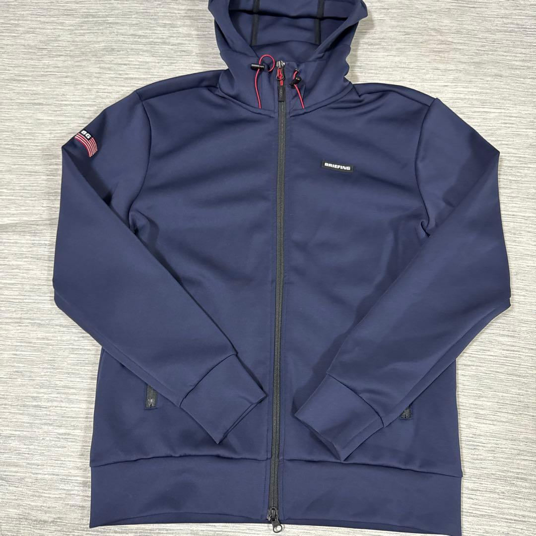 美品　BRIEFING GOLF 3D LOGO ZIP HOODIE