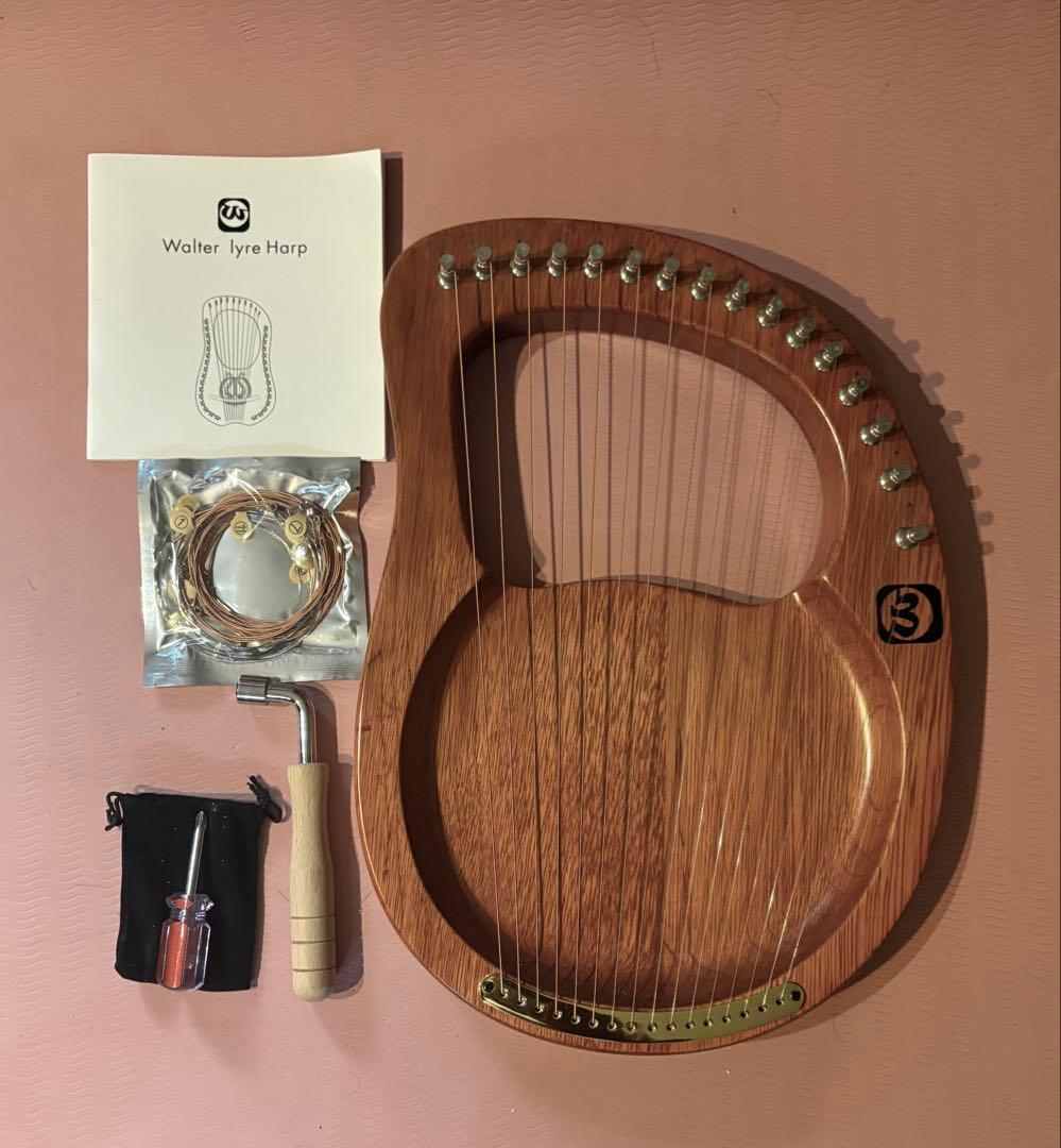 Walter Lyre ハープ 本体と付属品