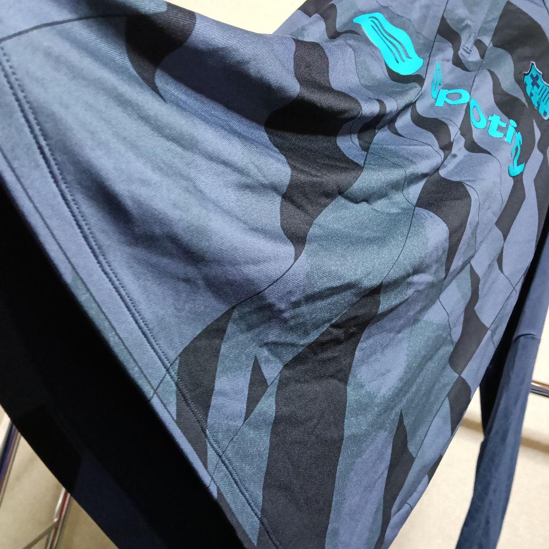 バルセロナ 23-24 1/4ジップ ストライクプレマッチシャツ ネイビーブルー