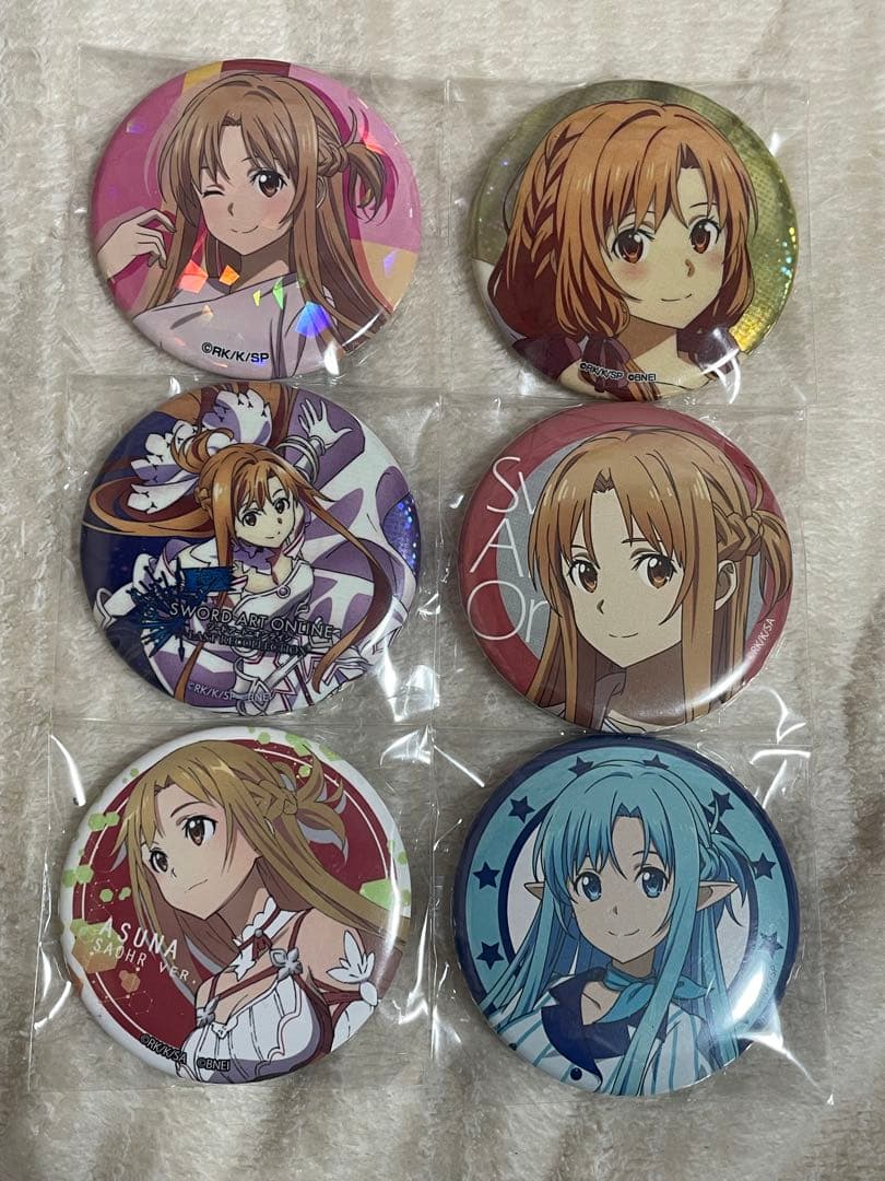 ソードアート・オンライン SAO アスナ 缶バッジ
