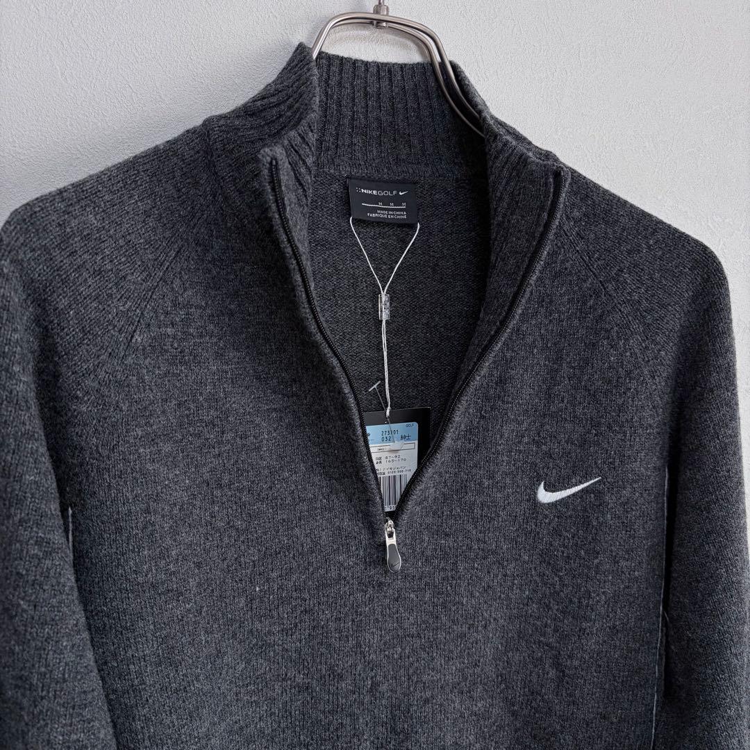 新品 ナイキNIKE golf ゴルフハーフジップ セーター ニット タグ付きM