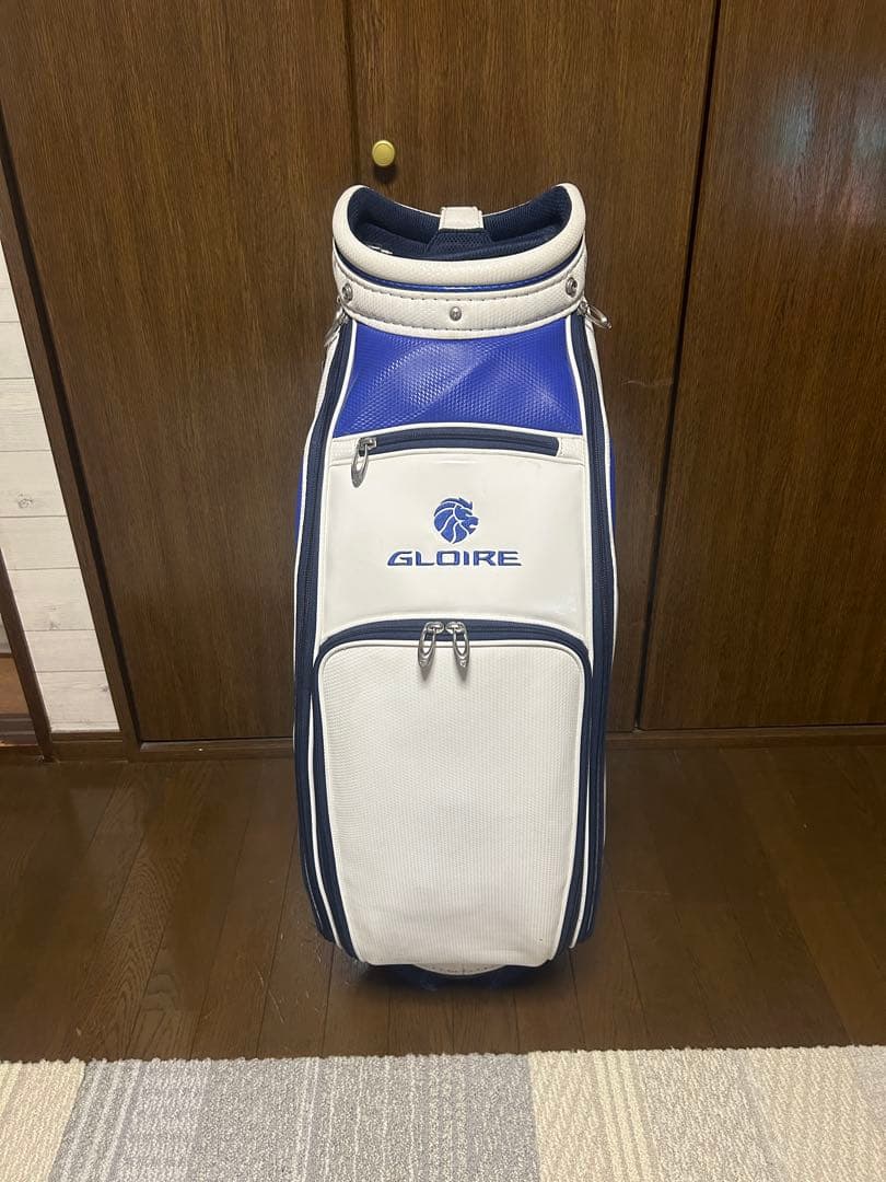 GLOIRE キャディバッグ ホワイト/ブルー