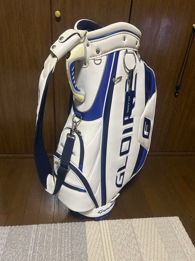 GLOIRE キャディバッグ ホワイト/ブルー