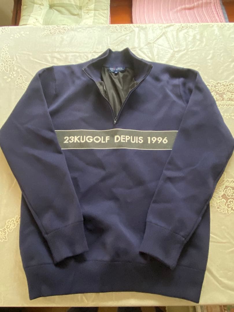 （新品近し）23区golf ゴルフセーター　裏地付　サイズM