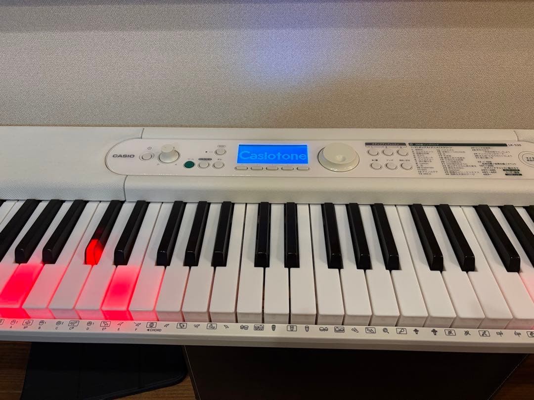 【超美品】CASIO LK-530光ナビゲーションCasiotone2025年製