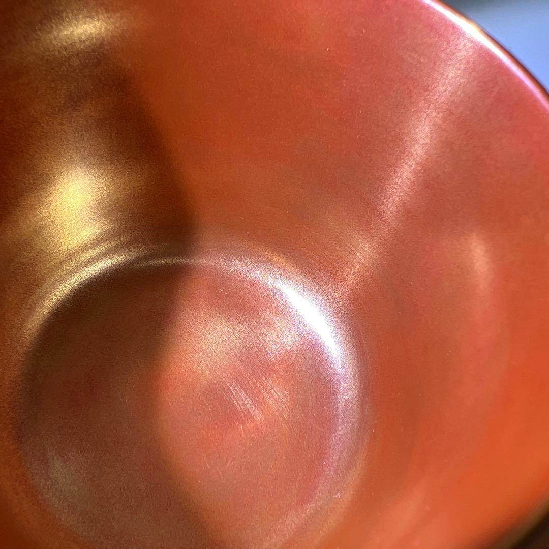 専用　即中斎書付有　内朱塗ウロコ鶴大棗　共二重箱　東Y8-0105☆1Fトトオオ