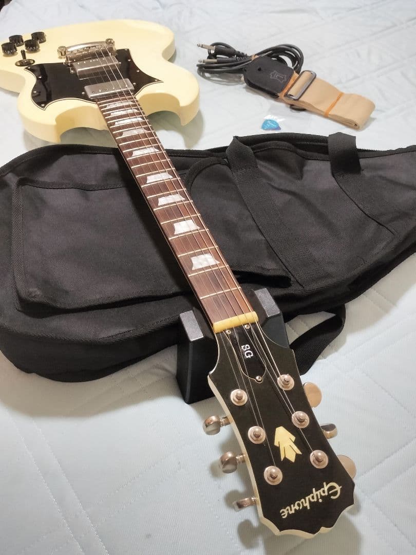Epiphone SG Standard エピフォン白セットネック 初心者最適