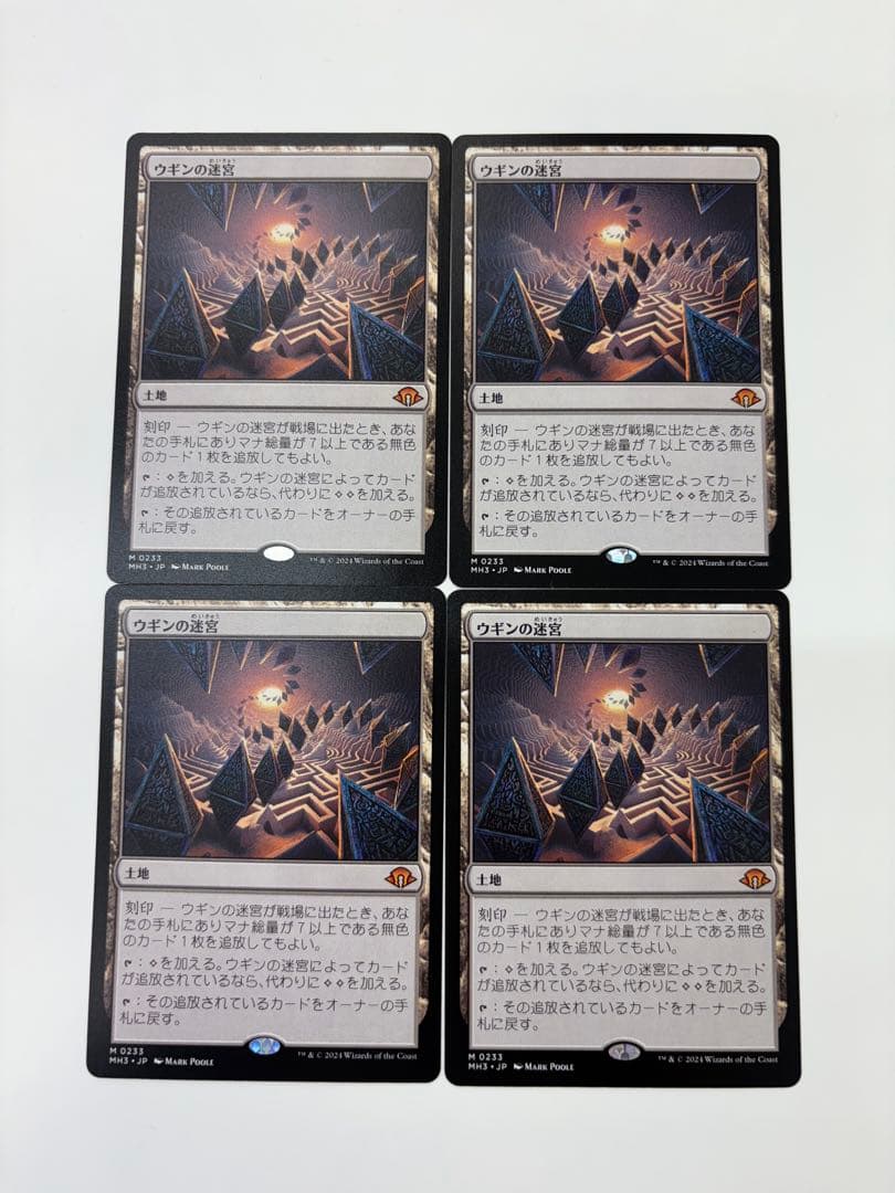 ウギンの迷宮日本語4枚セット