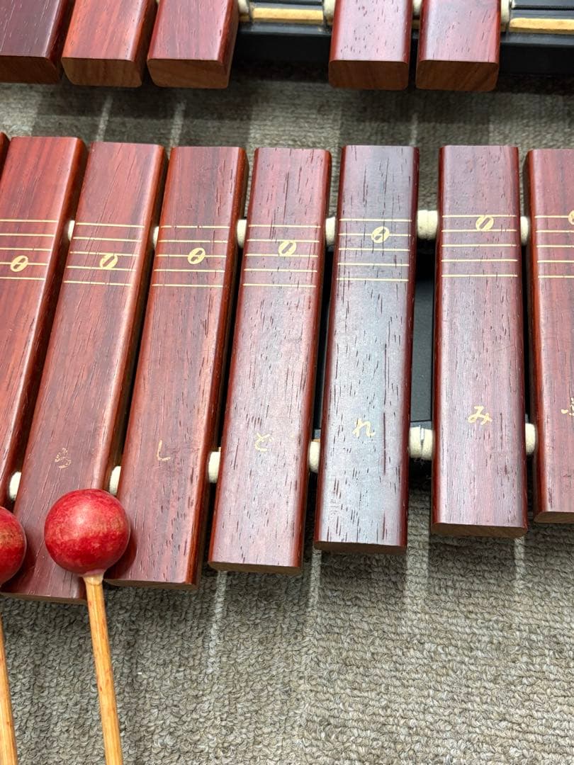 極美品 Zen-on ゼンオン シロフォン ZX-32P 木琴 バチ付 純正品