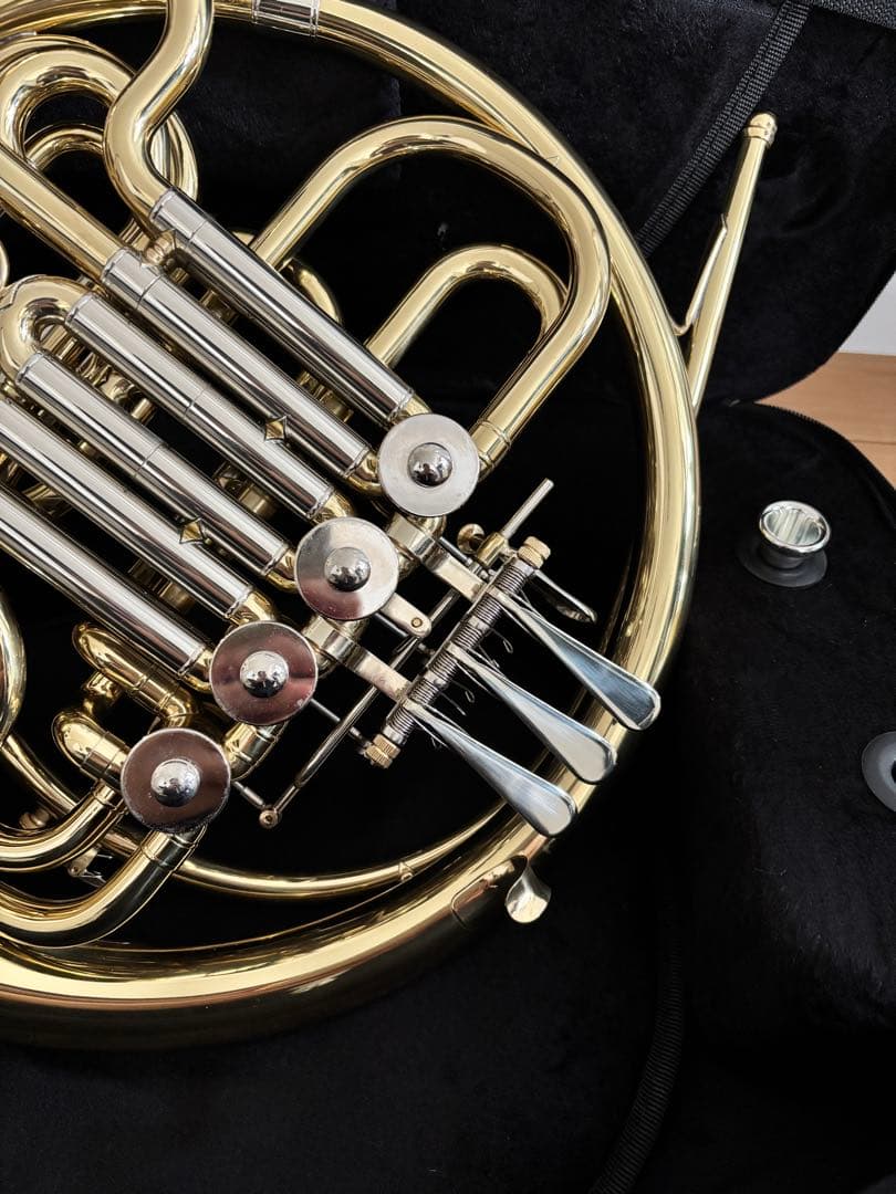 【最終値下げ】PLAYTECHフレンチホルン フルダブル　要メンテ