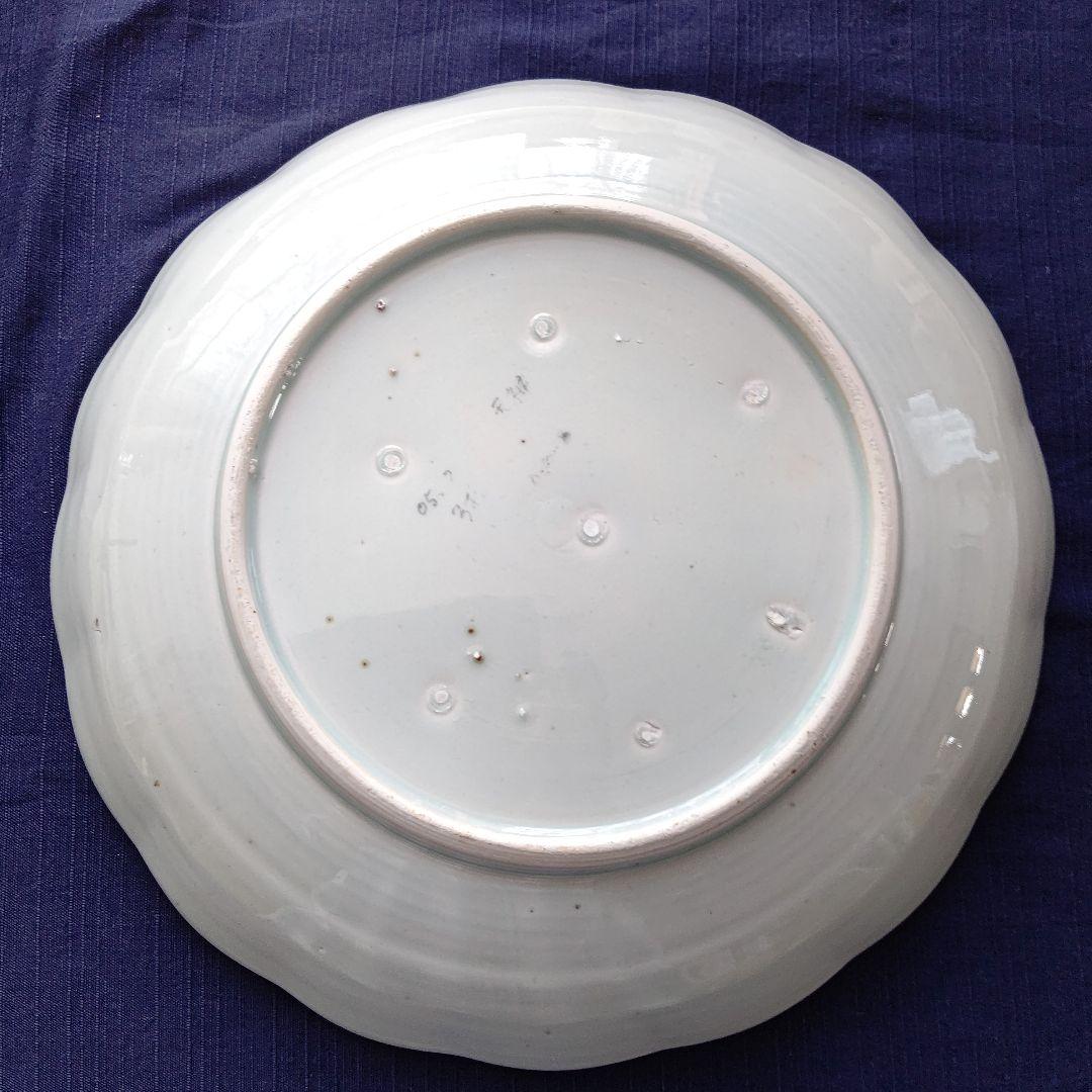 伊万里焼 志田窯  氷裂三鶴文皿