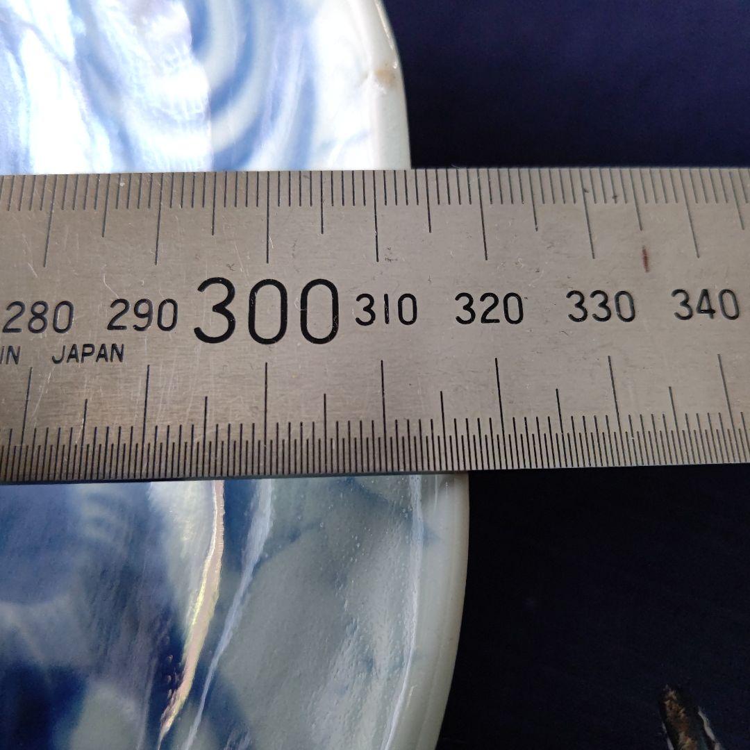 伊万里焼 志田窯  氷裂三鶴文皿