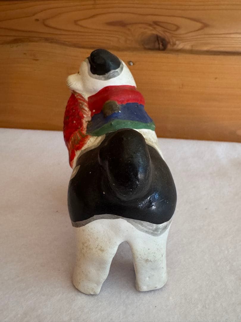 希少 中野土人形 奈良久雄 『鯛狆』郷土玩具 民藝 伝統文化 長野県