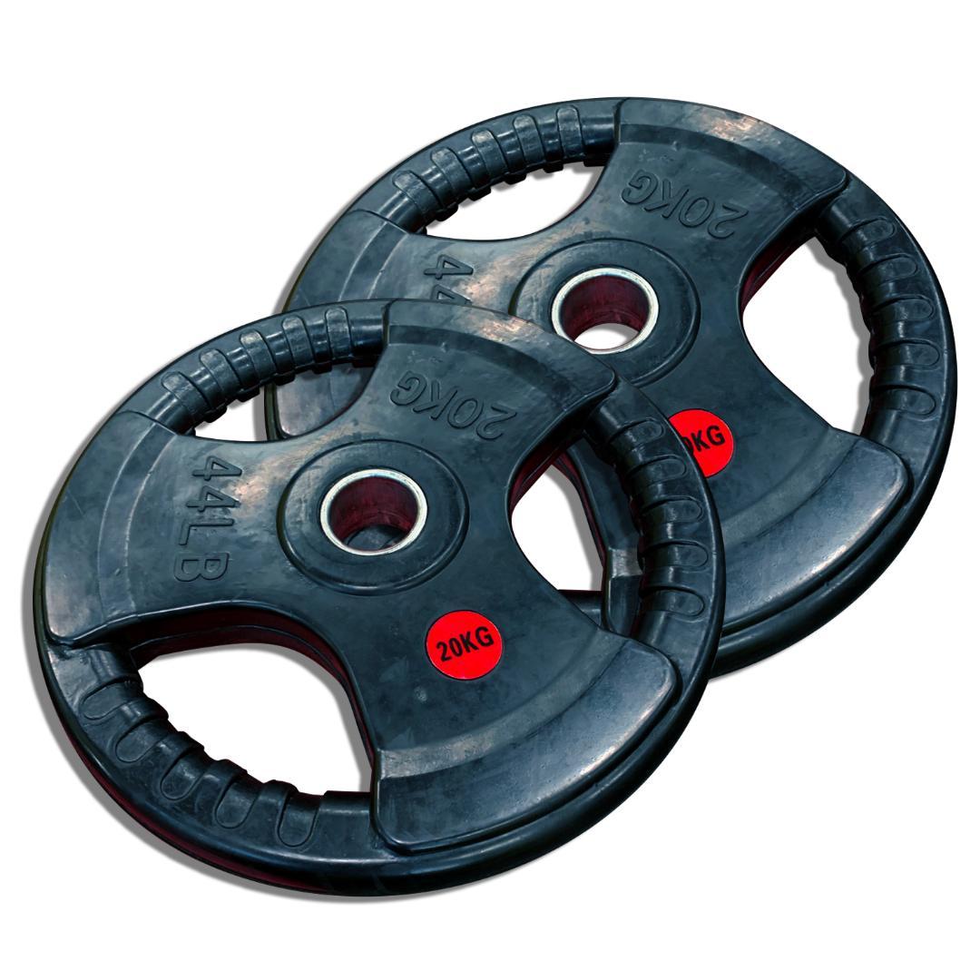 50mm 3グリップラバープレート　20㎏10㎏5㎏2.5㎏1.25㎏