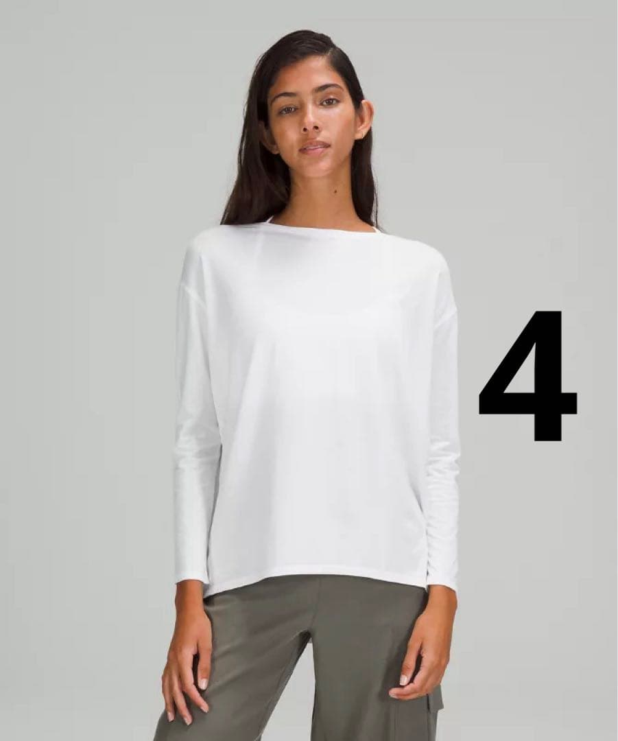 新品タグなし　ルルレモン　Back in Action ロングスリーブ　サイズ4