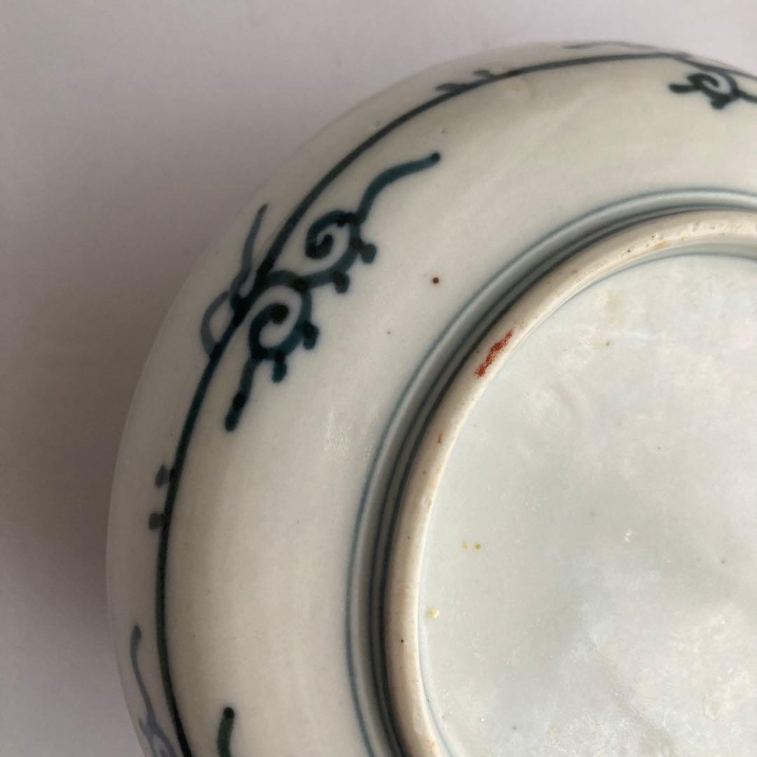 赤絵羊歯鹿皿　器　柿右衛門、九谷青窯や青郊窯、大聖寺伊万里、古伊万里や九谷焼好き