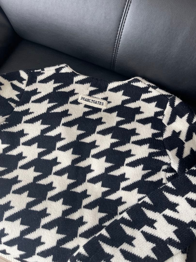 PEARY GATES パーリーゲイツ 千鳥格子 カーディガン