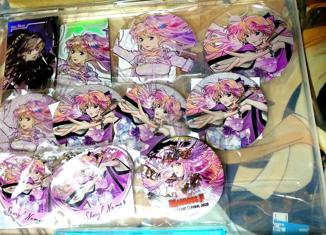 マクフェス シェリル・ノーム 缶バッジ ステッカー アクリルキーホルダー カード