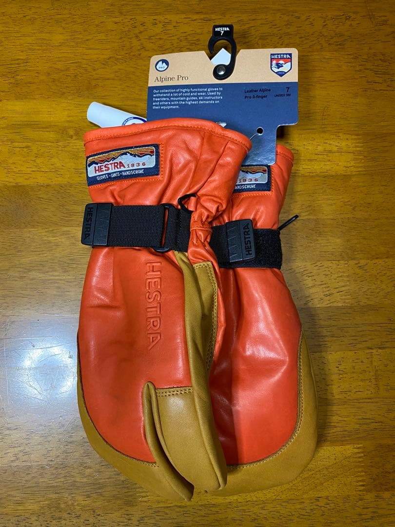 送料無料 タグ付新品 国内正規品 HESTRA ヘストラ 3フィンガーフルレザー