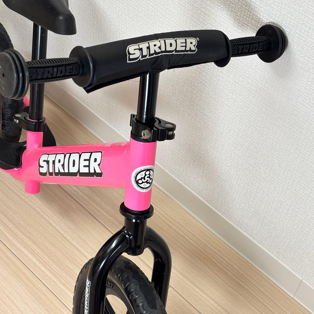 ✨美品✨ STRIDER ストライダーSPORT12 ピンク箱 取説 延長ポール