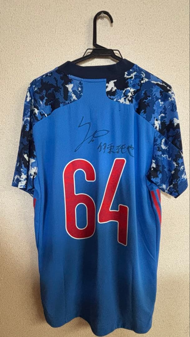 サッカー日本代表 伊東純也 直筆サイン入りユニフォーム オーセンティック