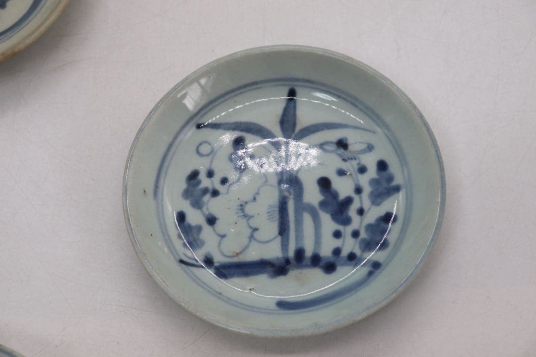 中国　清時代　染付小皿9点　送料込み250707