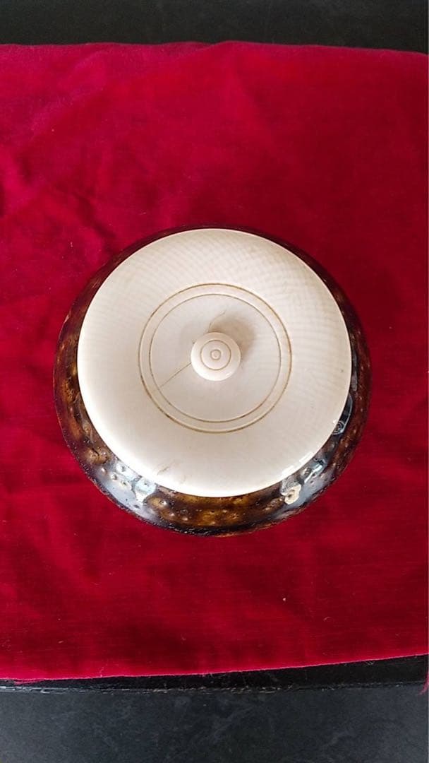 李朝　飴釉　大海茶入　ぐい呑み　朝鮮美術　韓国美術　茶道具　煎茶道具　古美術