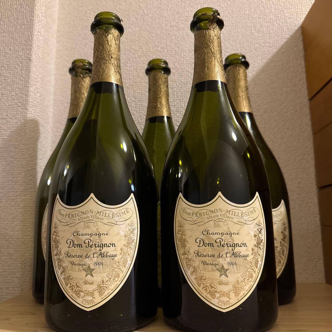 ドンペリニヨン ラベイシャンパン2004空瓶&空箱（木箱）5本