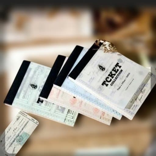 【一部使用済み】チケット風コラージュ素材 まとめ売り