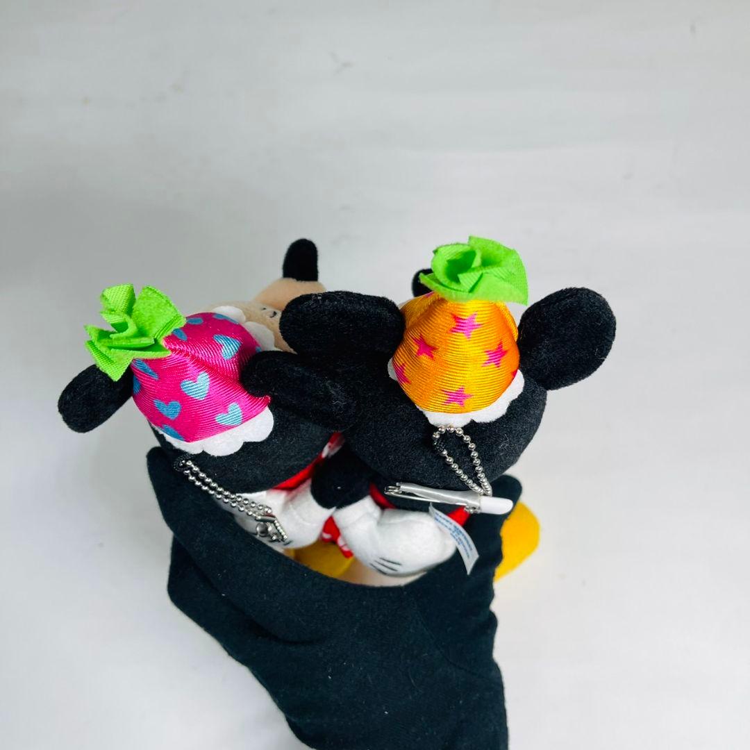 希少 レア ミッキー ミニー ぬいぐるみバッジ バースデー ぬいば