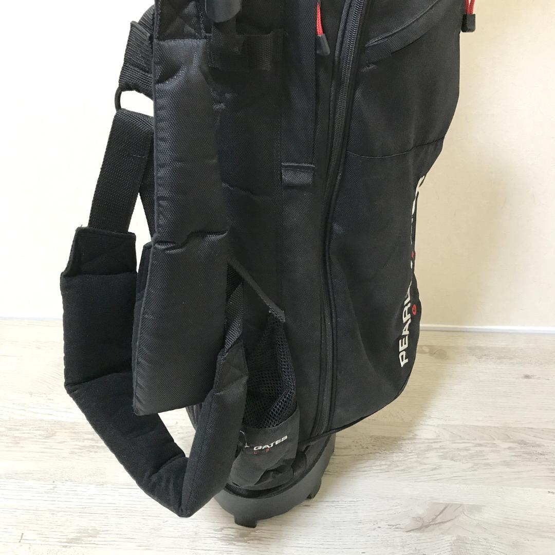 PEARLY GATES ゴルフ キャディバッグ スタンドタイプ 黒 ブラック