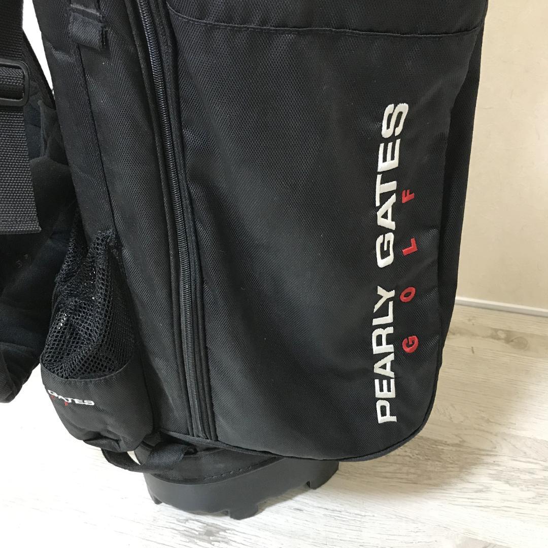 PEARLY GATES ゴルフ キャディバッグ スタンドタイプ 黒 ブラック