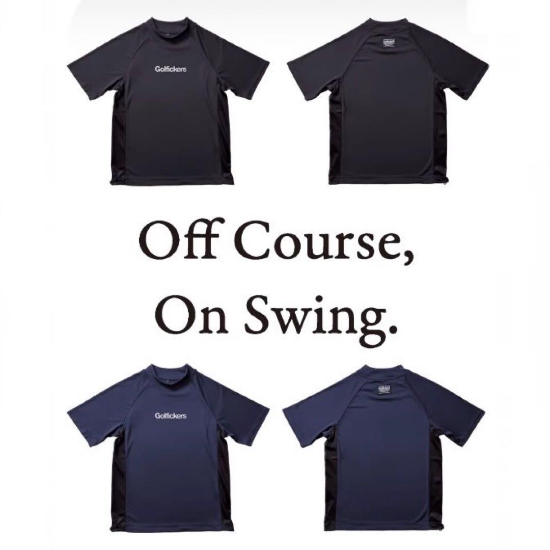【新品】Golfickers モックネック 紺 side mesh（1着）