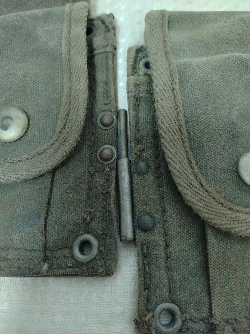 麦*様 自衛隊 M1小銃弾納マガジンポーチ官給品 昭和33年初期型M1ガーランド