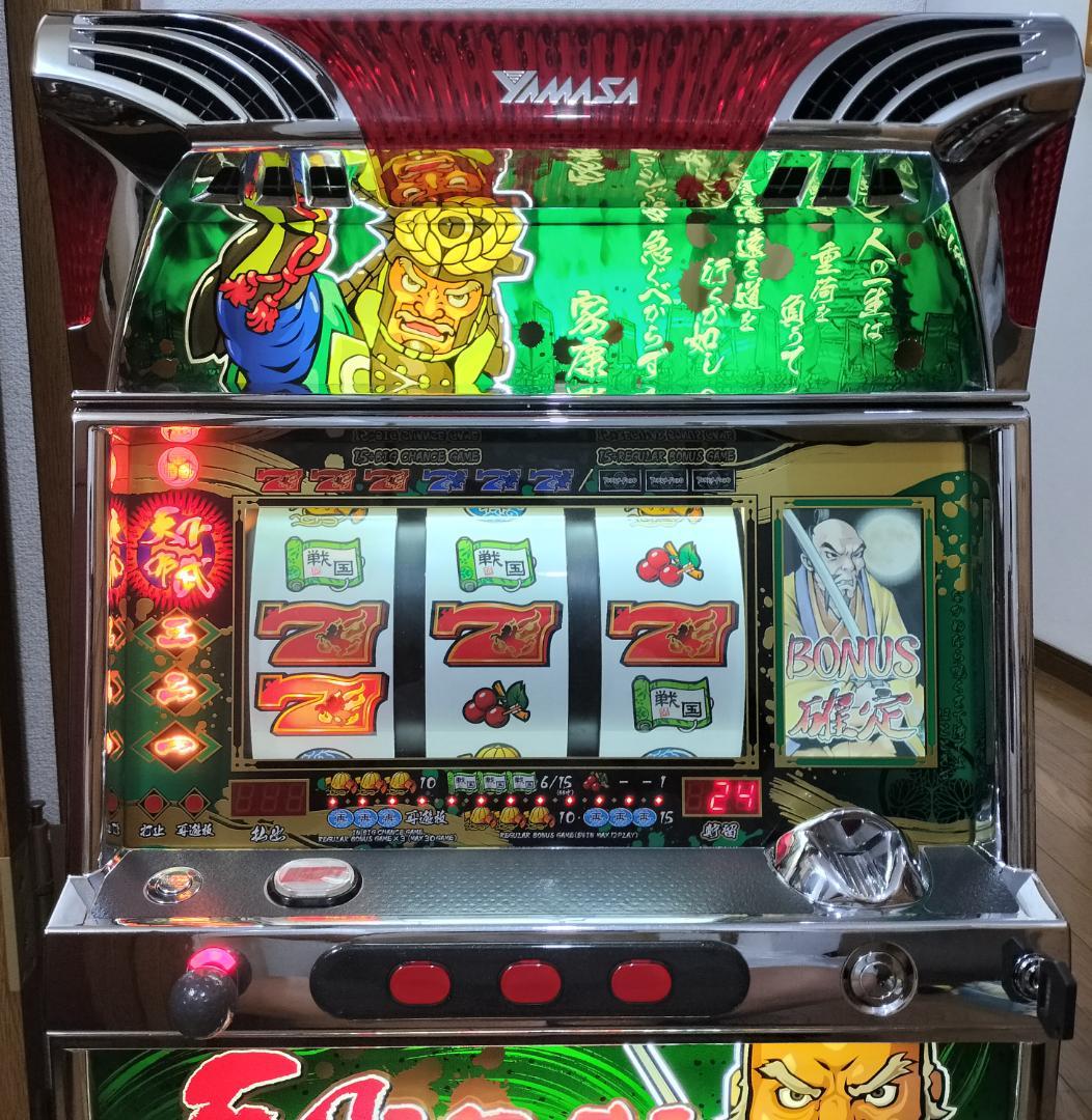 【パチスロ実機】山佐★天下布武R【オートプレイ付不要機付】４号機・希少台