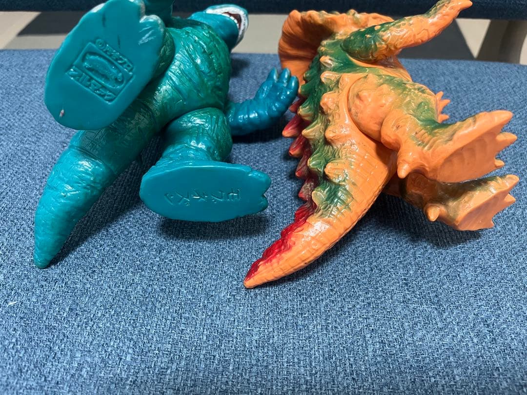 ブルマァク　モグネズン　野村トーイ トリケラン ソフビ 2体 マルサン　パチ怪獣