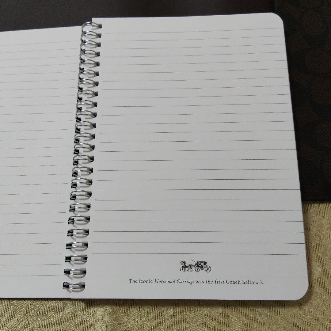 未使用 コーチ ノートカバーセット シグネチャー ダークブラウン/ブラック