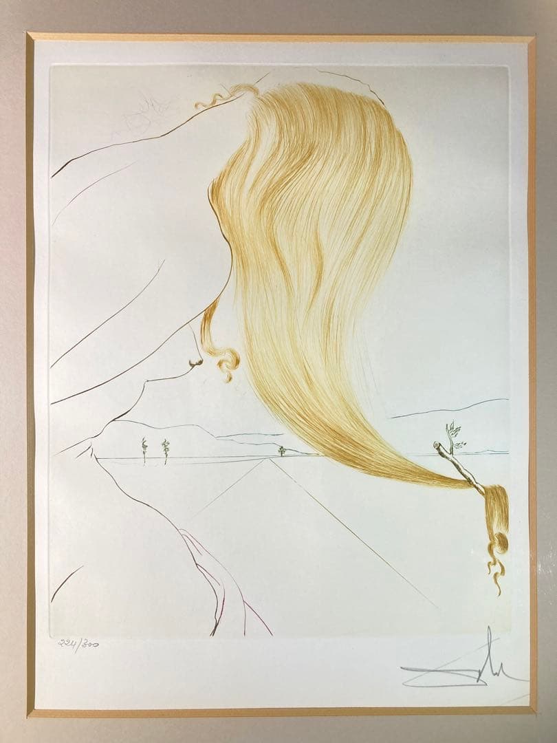 【真作保証】サルバドール・ダリ「神話」エッチング 直筆サイン 保証書有り 版画