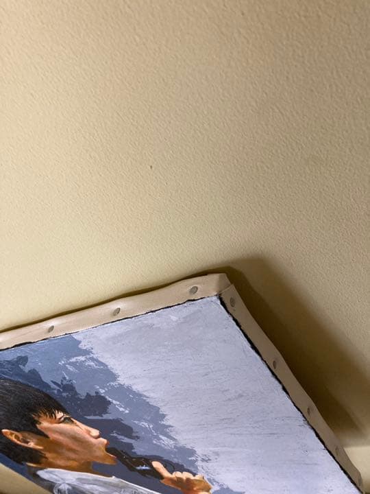 手描き 油絵 少年