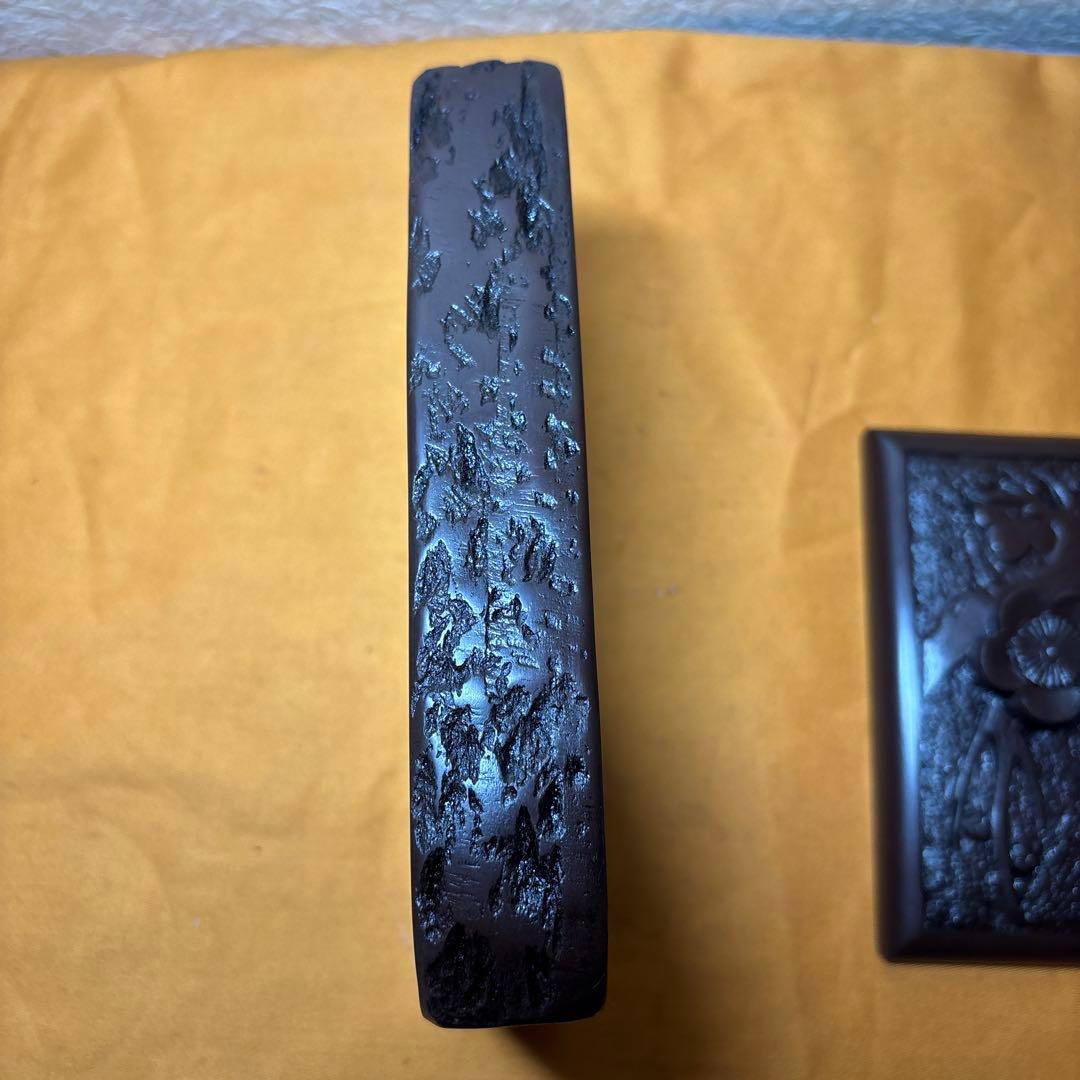 柳硯堂 赤間硯　美品　柳猛作 共蓋付き　共箱
