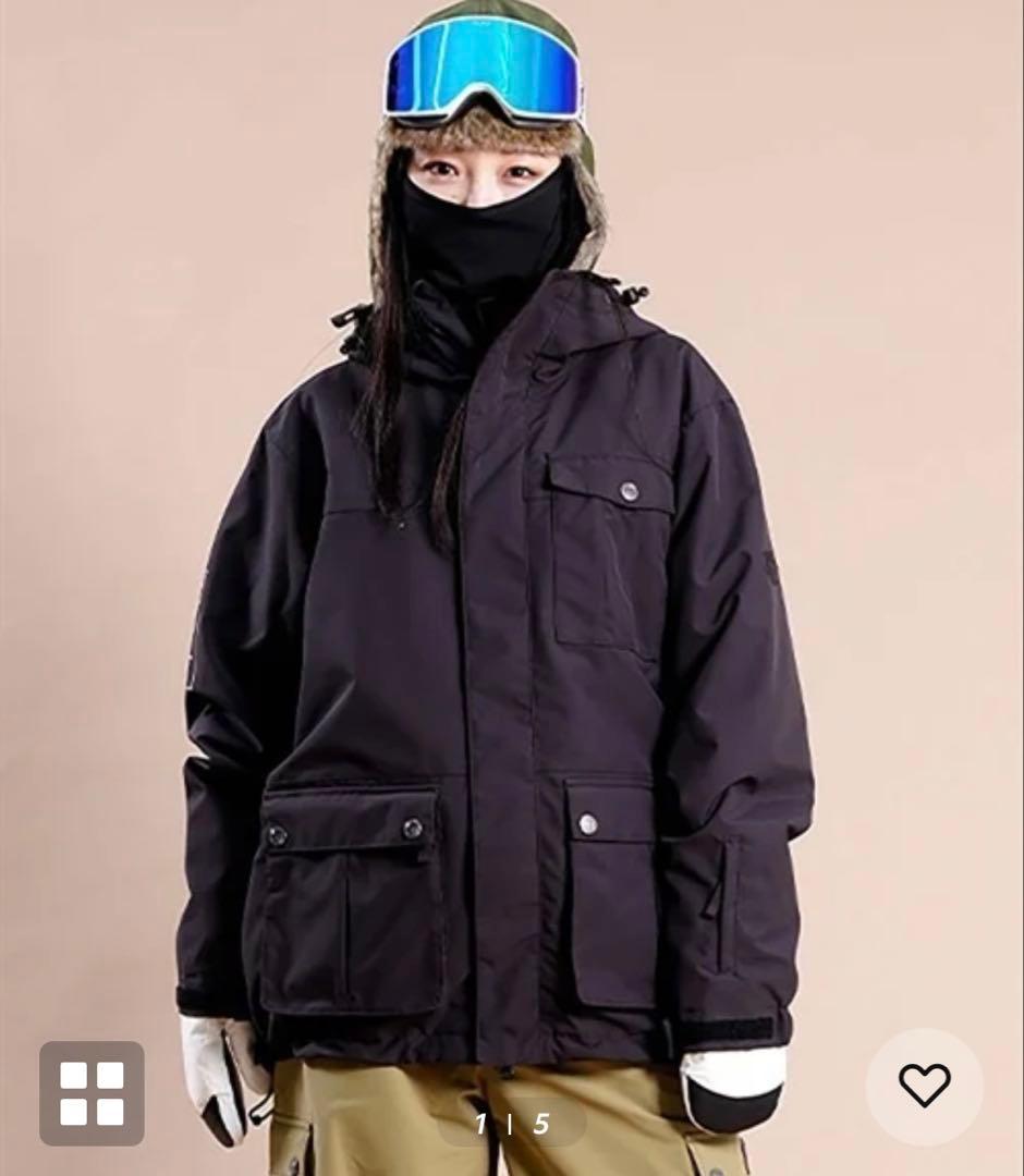 値下げOK スノーボード上下セットMサイズ ブラック