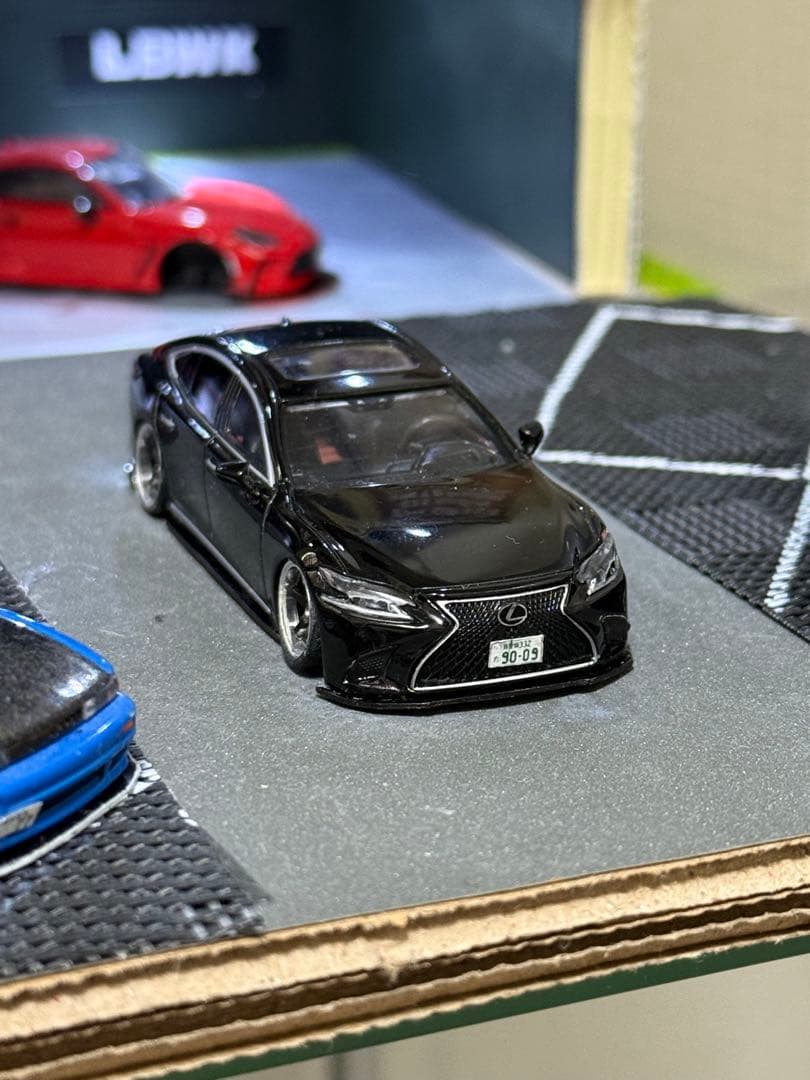 2018 Lexus ls500h 1/64 カスタム品 4本だしマフラー