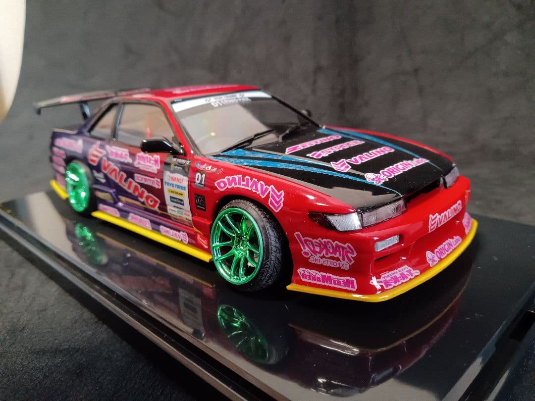 1/24 ニッサン S13 シルビア D1 プラモデル 完成品 ケース付